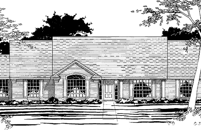 Home Plan - Traditional Exterior - Front Elevation Plan #472-380