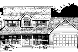 Dream House Plan - Country Exterior - Front Elevation Plan #300-122