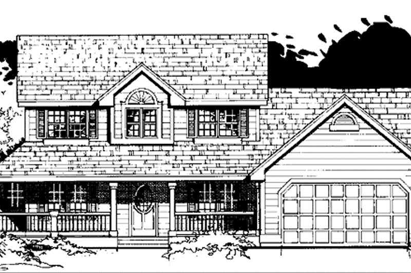 Home Plan - Country Exterior - Front Elevation Plan #300-122