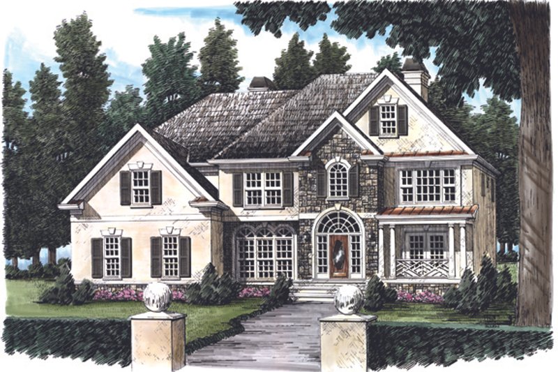 House Plan Design - European Exterior - Front Elevation Plan #927-138