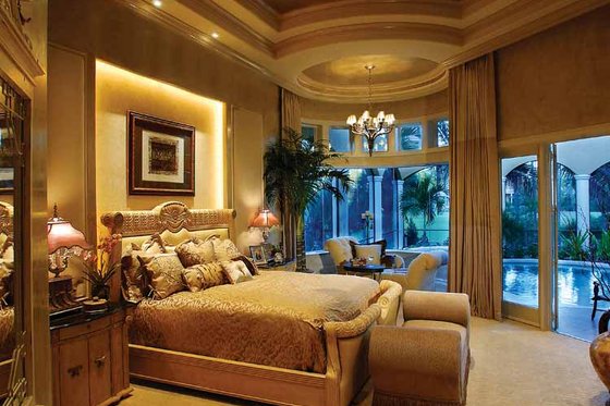 Interior - Master Bedroom for Mediterranean House Plan #930-327 - 5 bed, 5 bath