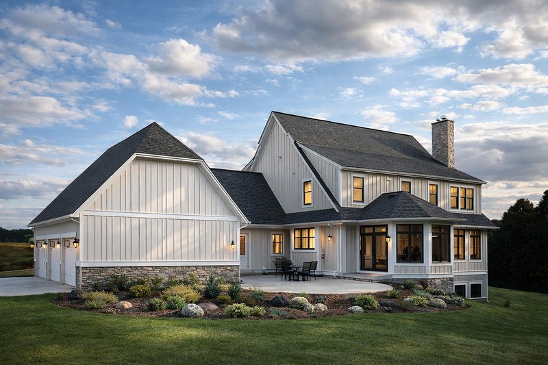 Home Plan - Exterior - Rear Elevation for Craftsman House Plan #928-172 - 3 bed, 3.5 bath
