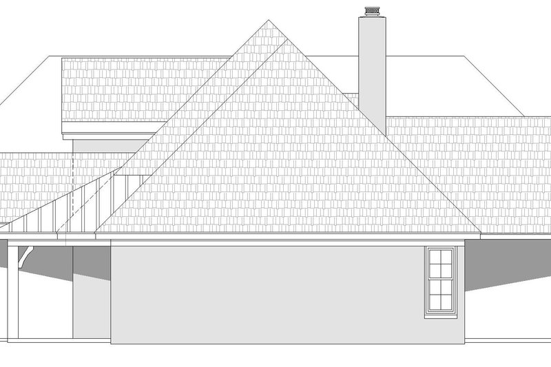 House Blueprint - Exterior - Other Elevation 1 for Country House Plan #932-64 - 3 bed, 2.5 bath