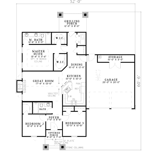 Craftsman Floor Plan - Upper Floor Plan #17-2258