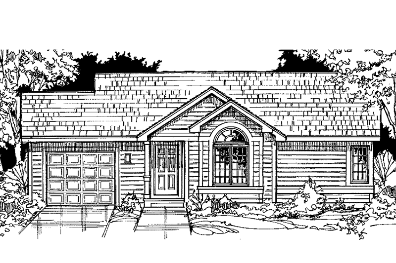 House Design - Ranch Exterior - Front Elevation Plan #334-122