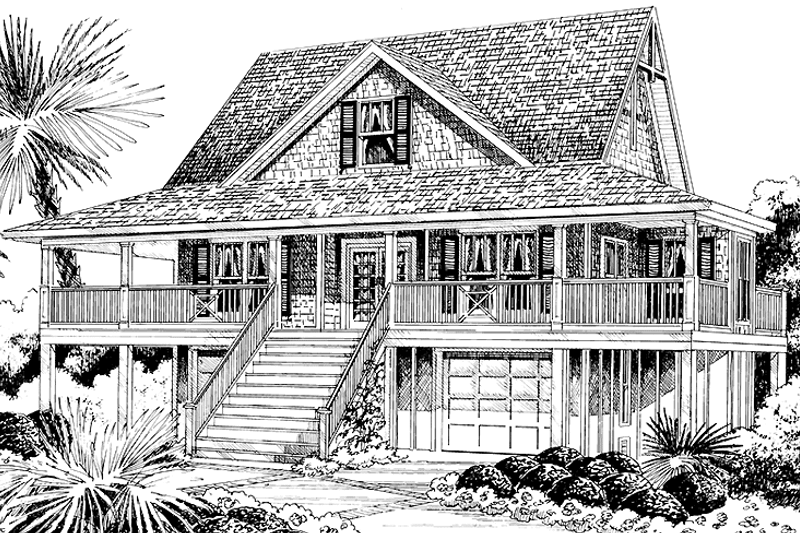 Home Plan - Craftsman Exterior - Front Elevation Plan #991-16