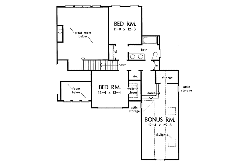 Dream House Plan - Floor Plan - Upper Floor for Country House Plan #929-282 - 3 bed, 2.5 bath