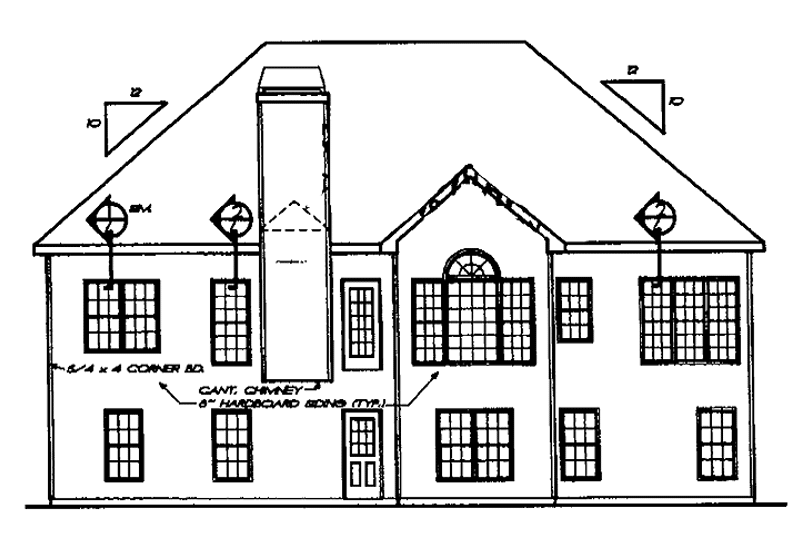 House Plan Design - Exterior - Rear Elevation for Mediterranean House Plan #927-231 - 3 bed, 2 bath