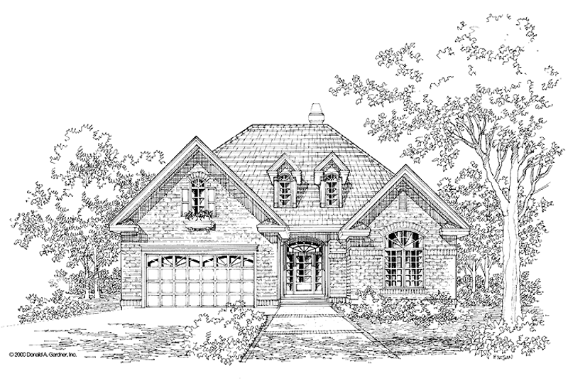 Architectural House Design - Ranch Exterior - Front Elevation Plan #929-572