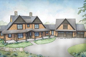 Country Exterior - Front Elevation Plan #928-294