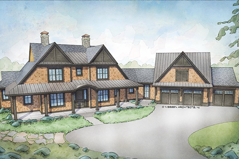 Country Style House Plan - 4 Beds 3.5 Baths 3829 Sq/Ft Plan #928-294