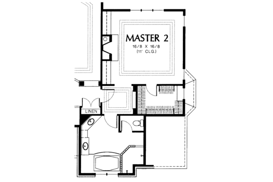 Floor Plan - Other Floor for Tudor House Plan #48-805 - 5 bed, 4 bath