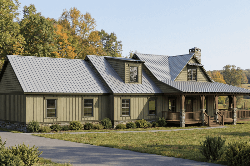 Architectural House Design - Exterior - Other Elevation 1 for Cottage House Plan #923-454 - 3 bed, 2.5 bath