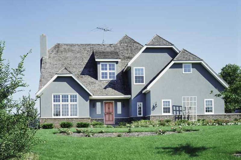 Home Plan - Exterior - Front Elevation 4 for Colonial House Plan #320-741 - 3 bed, 2.5 bath