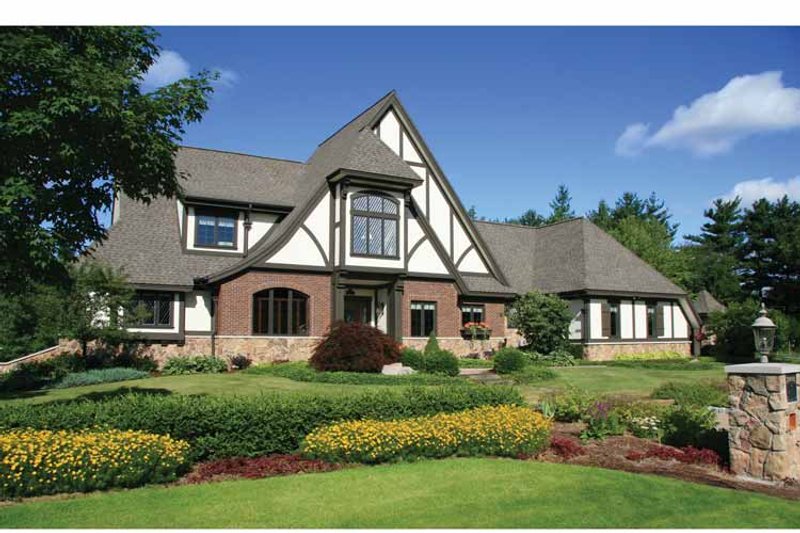 Home Plan - Exterior - Front Elevation 5 for Tudor House Plan #928-27 - 4 bed, 3.5 bath