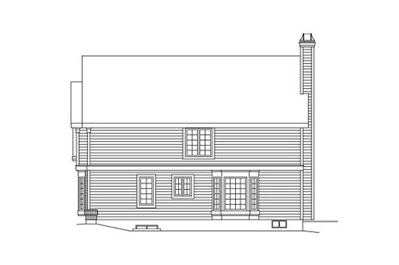 Exterior - Other Elevation 1 for Traditional House Plan #57-268 - 5 bed, 2.5 bath