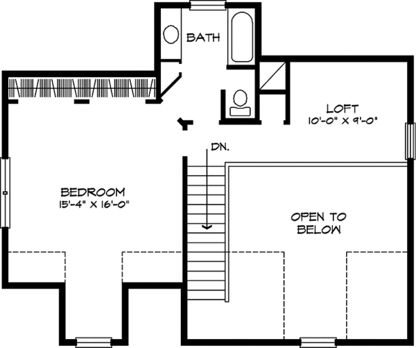 House Blueprint - Country Floor Plan - Upper Floor Plan #140-169