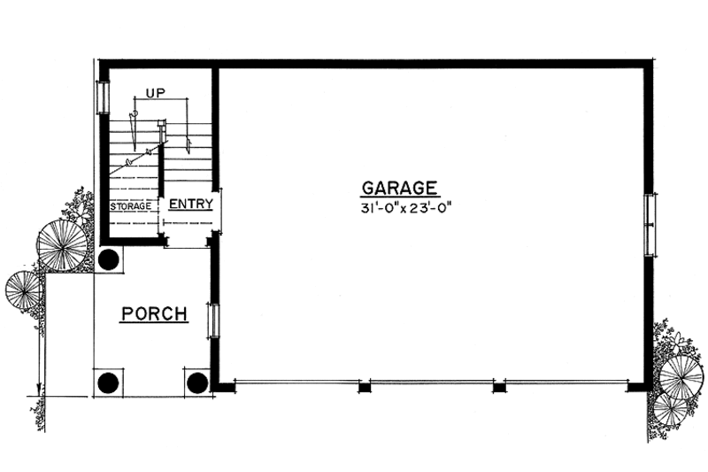 House Plan Design - Floor Plan - Main Floor for Country House Plan #1016-76, 1 bath