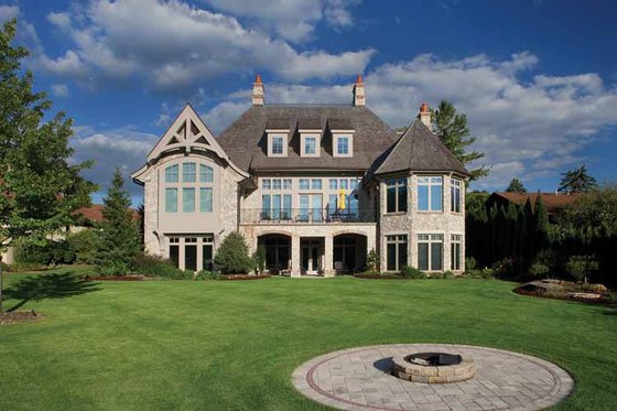 Exterior - Rear Elevation 3 for Country House Plan #928-166 - 3 bed, 4 bath