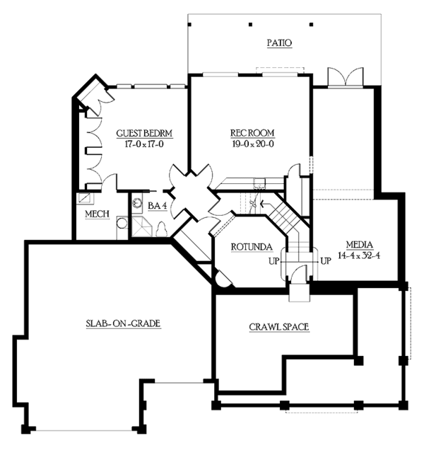 Home Plan - Victorian Floor Plan - Lower Floor Plan #132-477