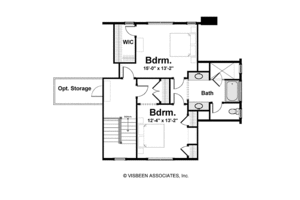 Floor Plan - Upper Floor for Colonial House Plan #928-241 - 4 bed, 3 bath