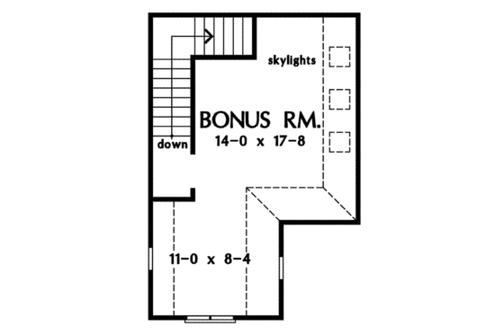 Floor Plan - Other Floor for Craftsman House Plan #929-847 - 2 bed, 2 bath