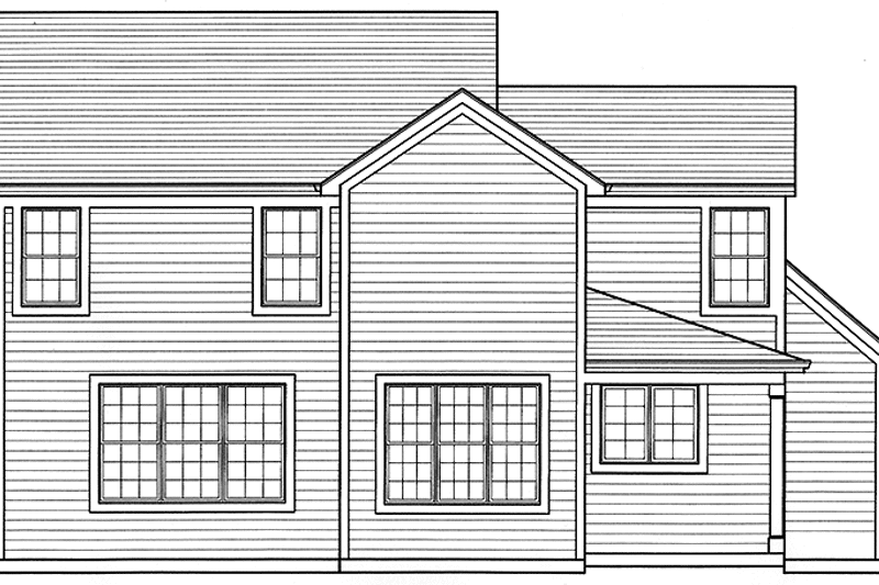 Dream House Plan - Exterior - Rear Elevation for Country House Plan #46-817 - 3 bed, 2.5 bath