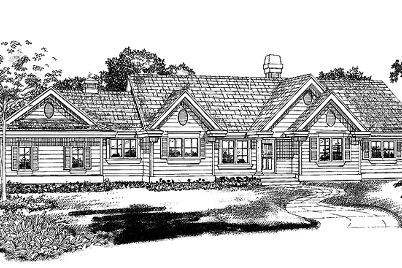 House Blueprint - Colonial Exterior - Front Elevation Plan #47-889