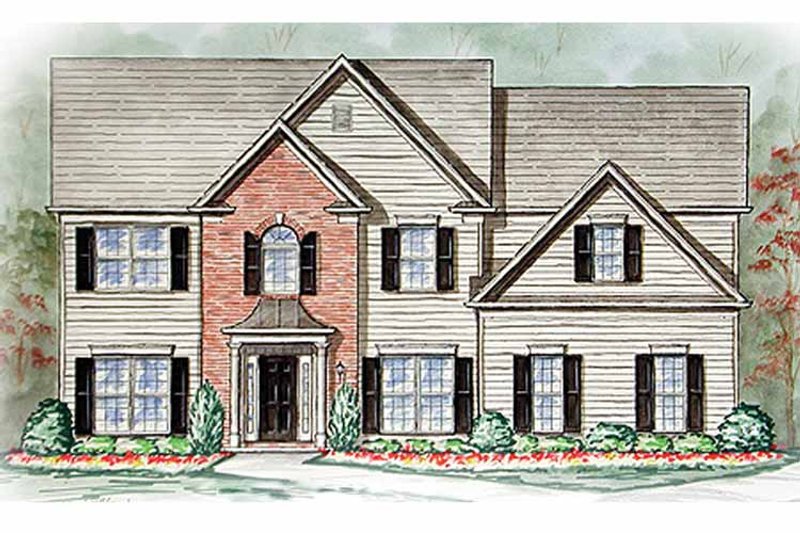 Home Plan - Exterior - Front Elevation 3 for Country House Plan #54-246 - 5 bed, 2.5 bath