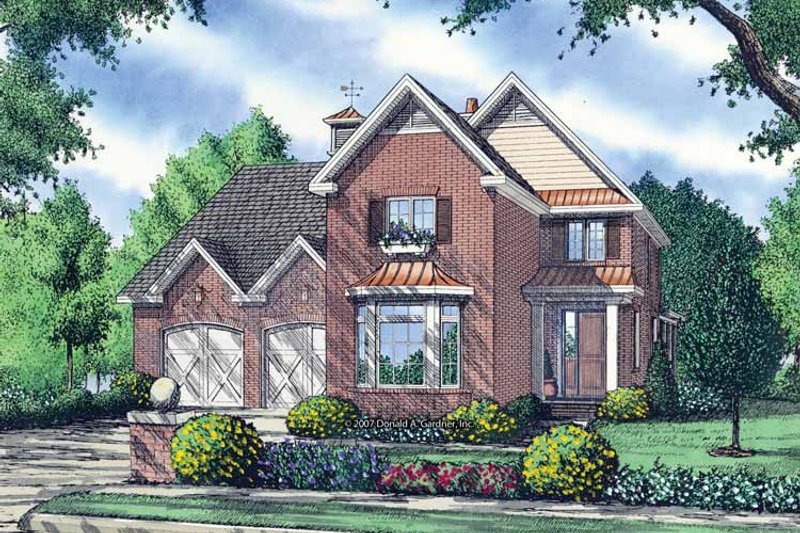 Home Plan - Exterior - Front Elevation 3 for Contemporary House Plan #929-845 - 4 bed, 3 bath