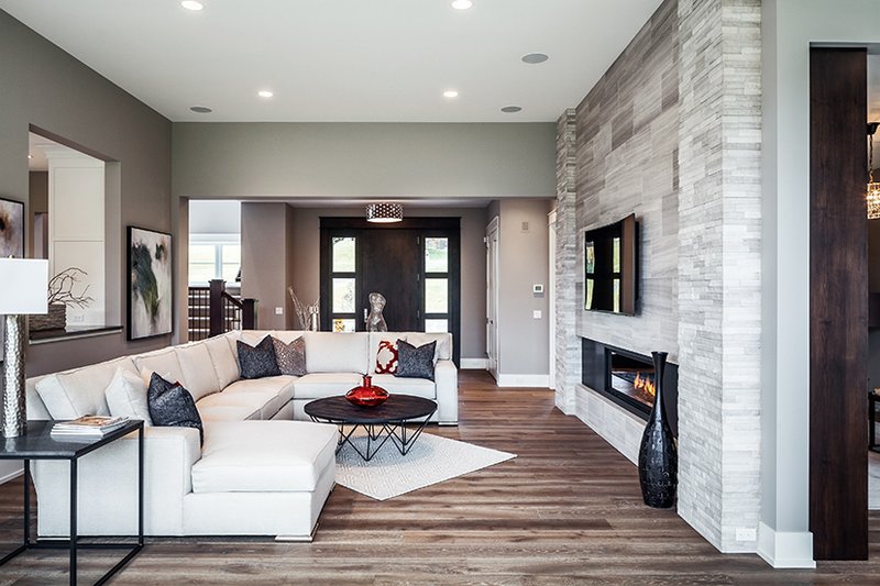 Dream House Plan - Interior - Family Room 1 for Contemporary House Plan #928-287 - 4 bed, 3.5 bath