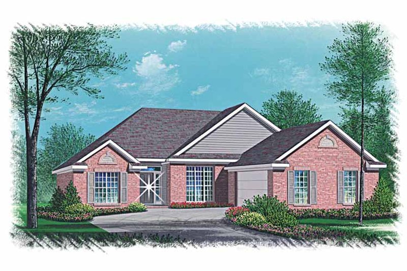 House Design - Ranch Exterior - Front Elevation Plan #15-349