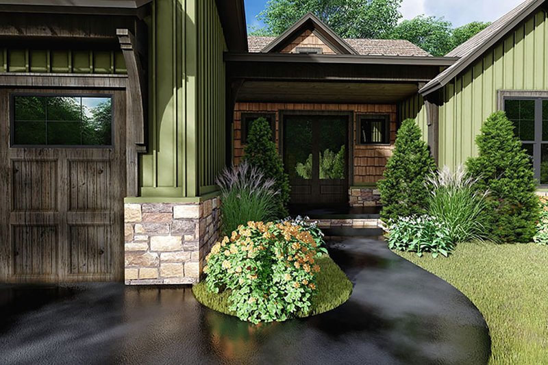 Dream House Plan - Exterior - Front Elevation 1 for Farmhouse House Plan #923-153 - 3 bed, 2 bath