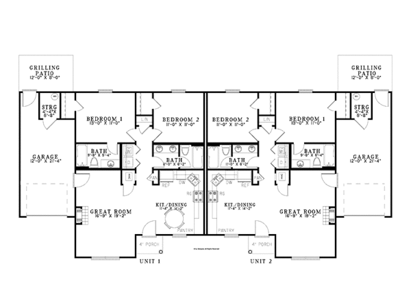 Dream House Plan - Traditional Floor Plan - Main Floor Plan #17-3335