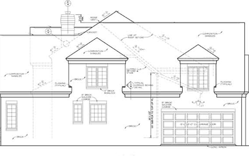 Architectural House Design - Exterior - Other Elevation 1 for Country House Plan #453-276 - 4 bed, 3.5 bath