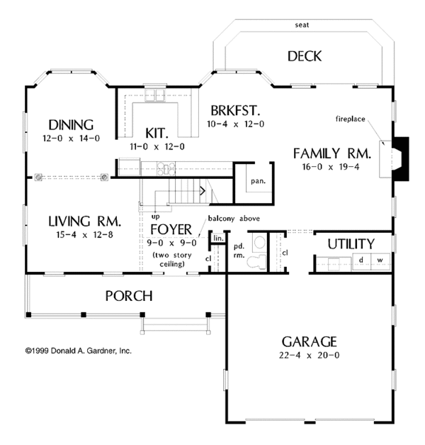 Home Plan - Country Floor Plan - Main Floor Plan #929-435