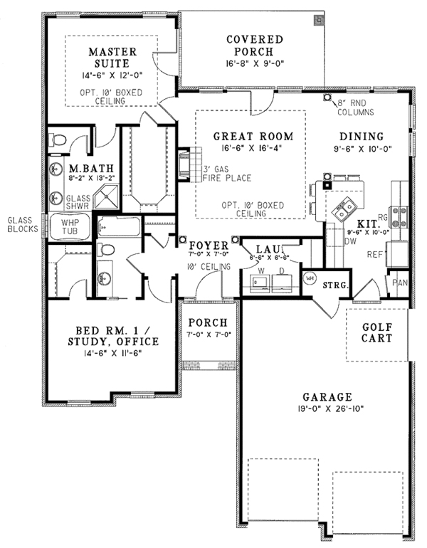 Home Plan - Country Floor Plan - Main Floor Plan #17-2658