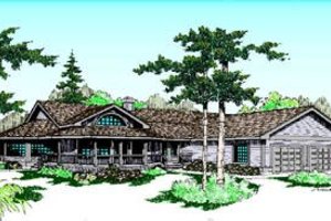 Country Exterior - Front Elevation Plan #60-204