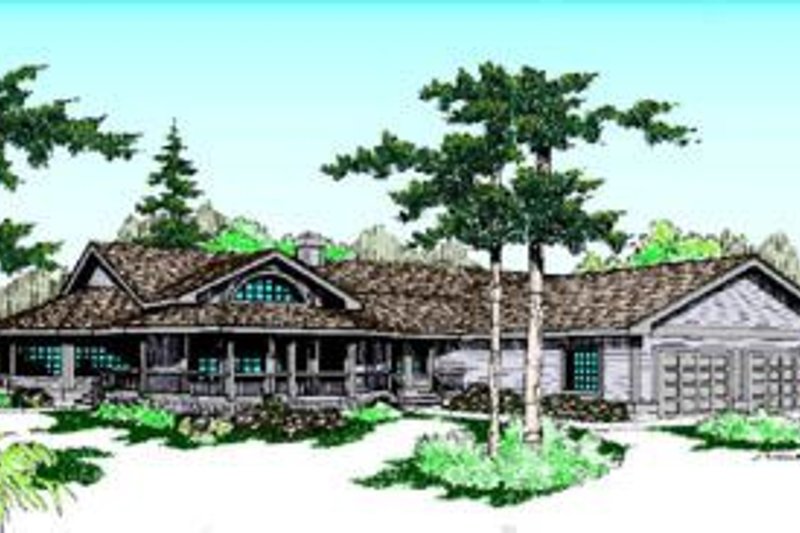 House Plan Design - Country Exterior - Front Elevation Plan #60-204