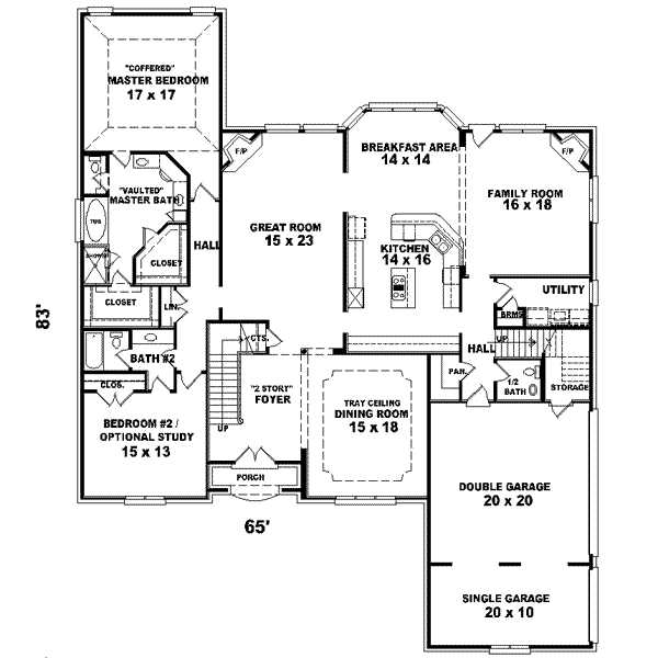 European Floor Plan - Main Floor Plan #81-641