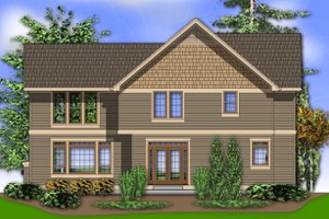 Rear View - 2450 square foot Craftsman Home