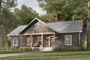 Farmhouse Style House Plan - 3 Beds 2 Baths 1402 Sq/Ft Plan #44-277 