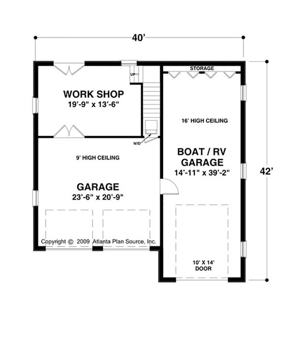 Craftsman Floor Plan - Main Floor Plan #56-611