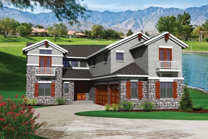 Home Plan - Traditional Exterior - Front Elevation Plan #70-1108