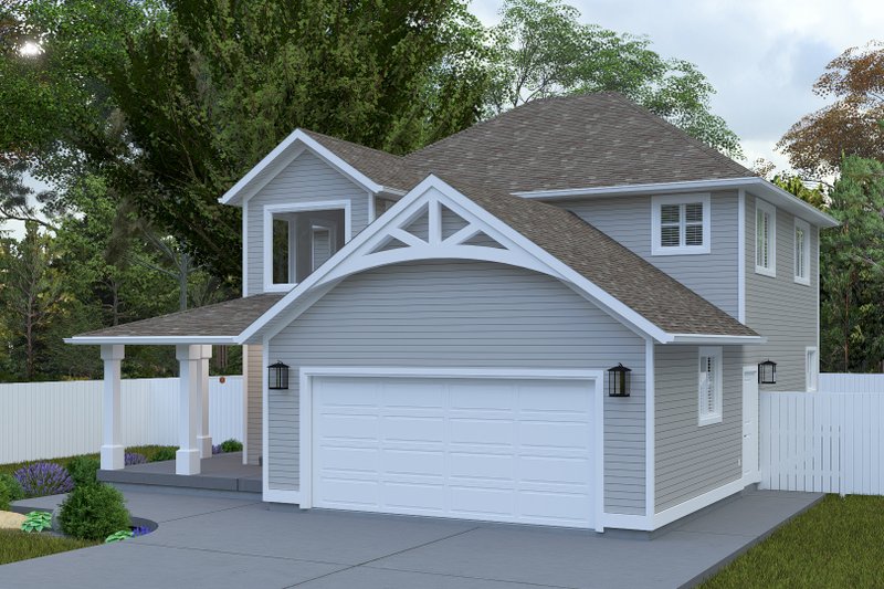 Architectural House Design - Exterior - Front Elevation 3 for Farmhouse House Plan #1060-374 - 3 bed, 2.5 bath