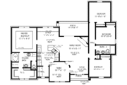 European Style House Plan - 4 Beds 2 Baths 1701 Sq/Ft Plan #69-162 