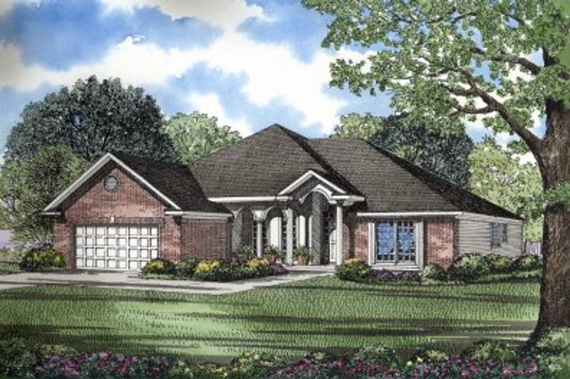 Dream House Plan - European Exterior - Front Elevation Plan #17-1025