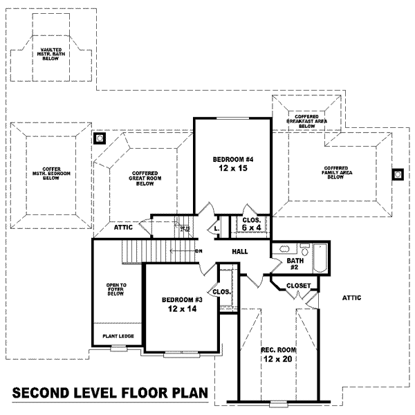 European Floor Plan - Upper Floor Plan #81-1120