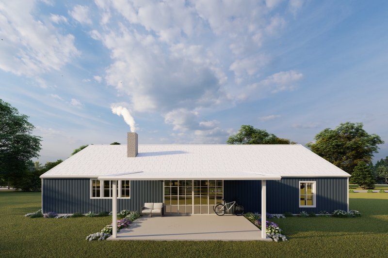 Dream House Plan - Exterior - Other Elevation 6 for Barndominium House Plan #1107-39 - 4 bed, 3 bath