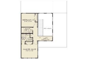 Floor Plan - Upper Floor for Contemporary House Plan #17-2600 - 3 bed, 3 bath